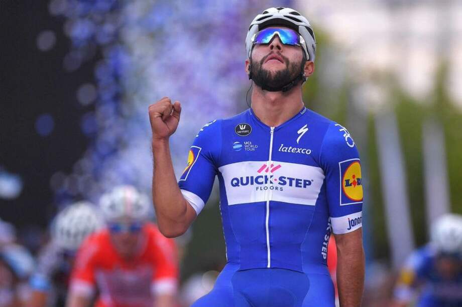 Gaviria luego de su quinto triunfo de la temporada. / Quick Step