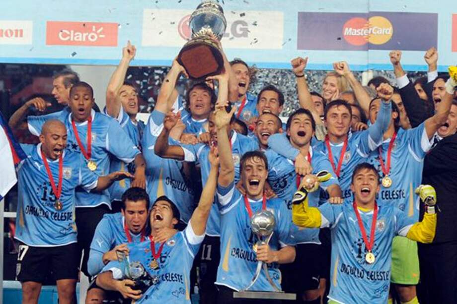 Uruguay, más reciente campeón de la Copa América. Foto: EFE