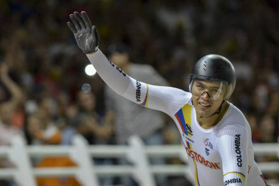 Fabián Puerta, velocista colombiano. / AFP
