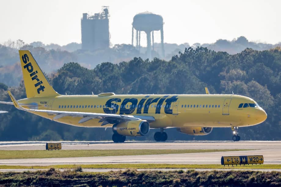 Una avión de Spirit en el aeropuerto internacional de Atlanta. Imagen de referencia.