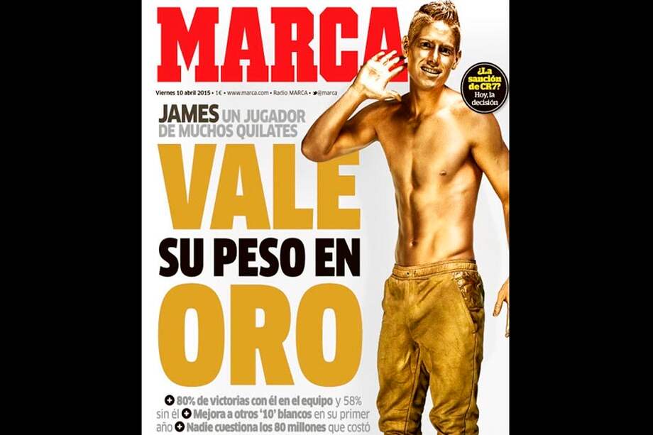 Prensa española se rinde ante James Rodríguez