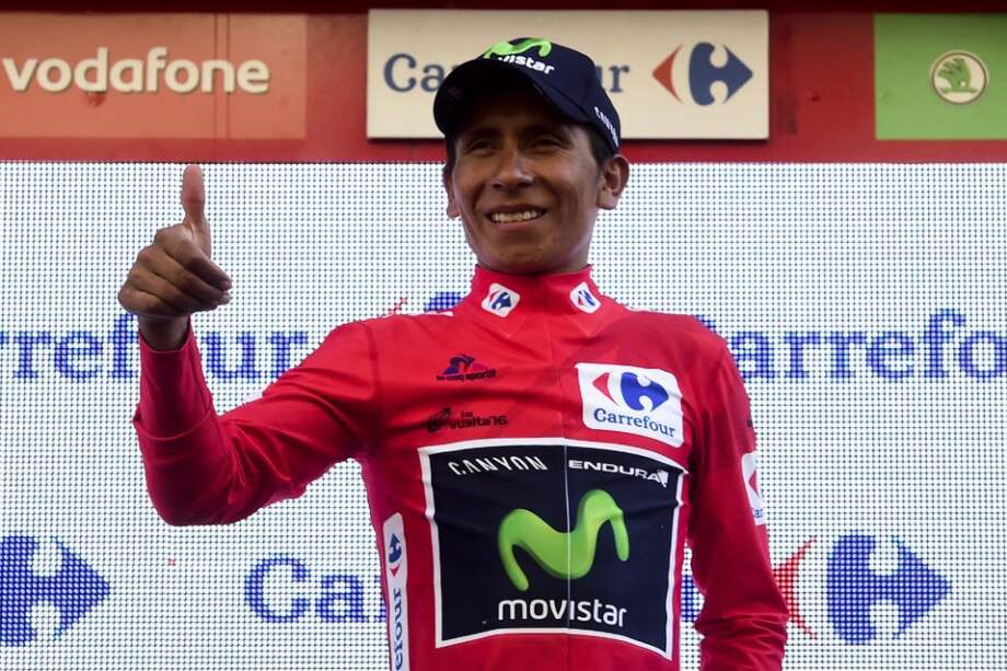 Nairo Quintana, campeón de la Vuelta a España. Foto: AFP