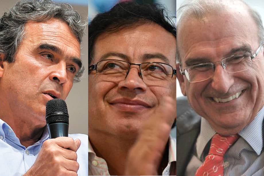 Sergio Fajardo, Gustavo Petro y Humberto de la Calle.