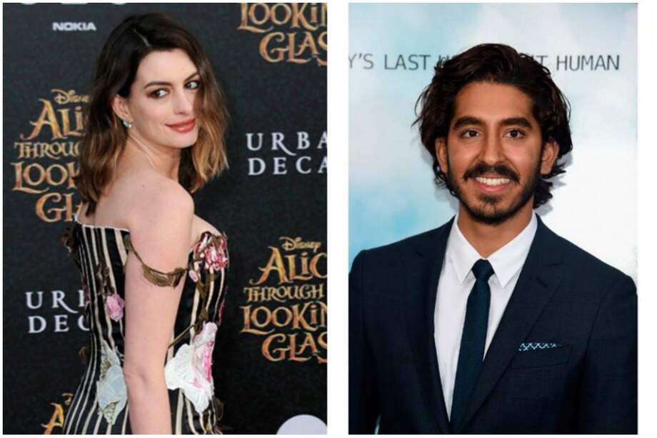 Anne Hathaway y Dev Patel. / AFP