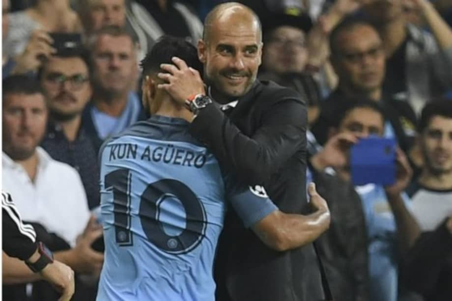 Guardiola llegó esta temporada al banquillo del City. / AFP