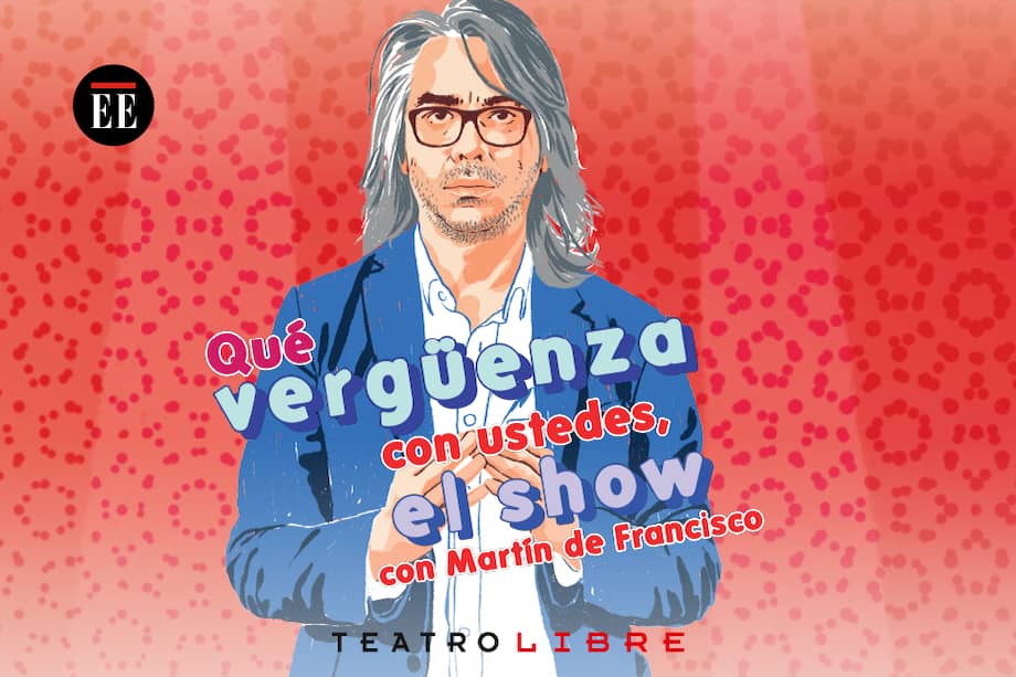 Diseño del poster "Qué vergüenza con ustedes".