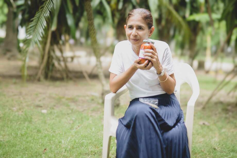 Liliana Rodríguez Aguilar, habitante de la vereda Cedro Cocido del corregimiento de Leticia (Córdoba).
