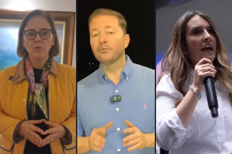 Maria del Rosario Guerra, Nicolás Pérez y Paloma Valencia.
