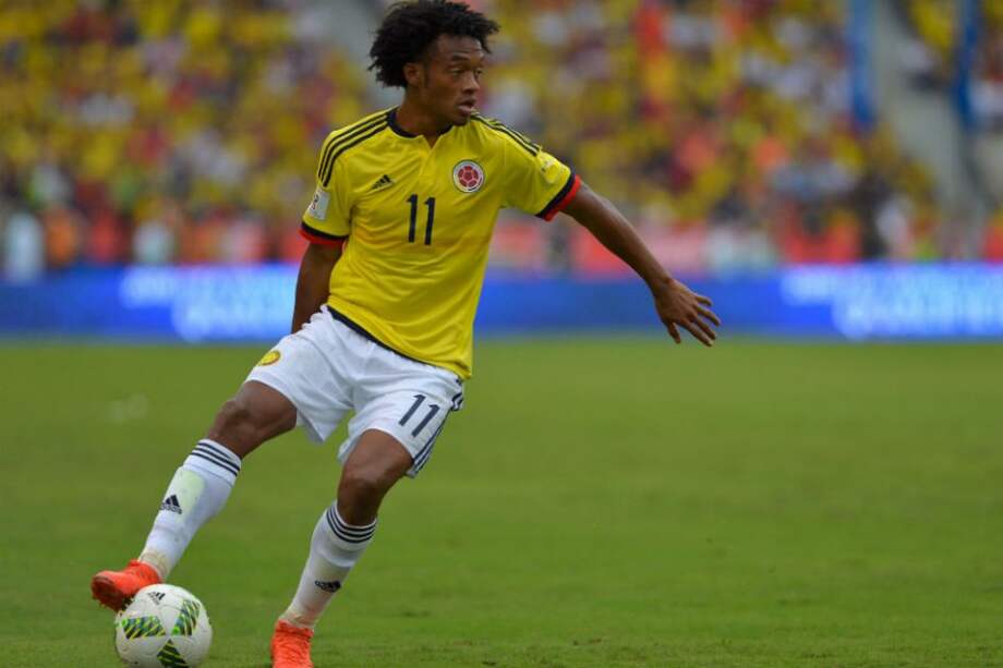 Juan Guillermo Cuadrado, mediocampista de la selección de Colombia. Foto: AFP