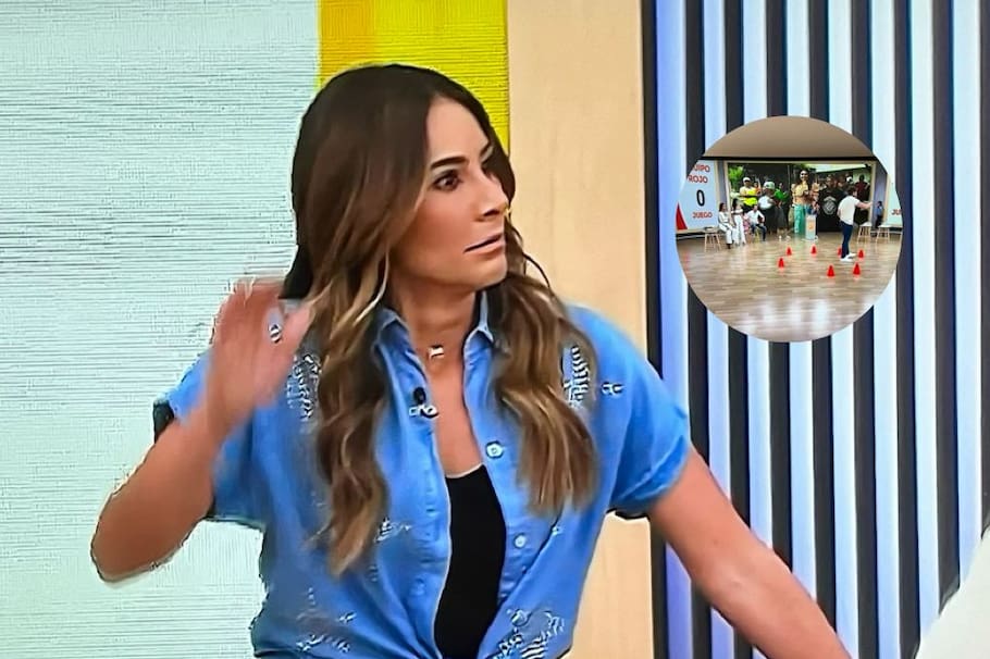 Carolina Soto se mostró molesta en plena emisión de Día a Día, luego de que recibiera un ‘golpazo’ en vivo. Esto pasó.