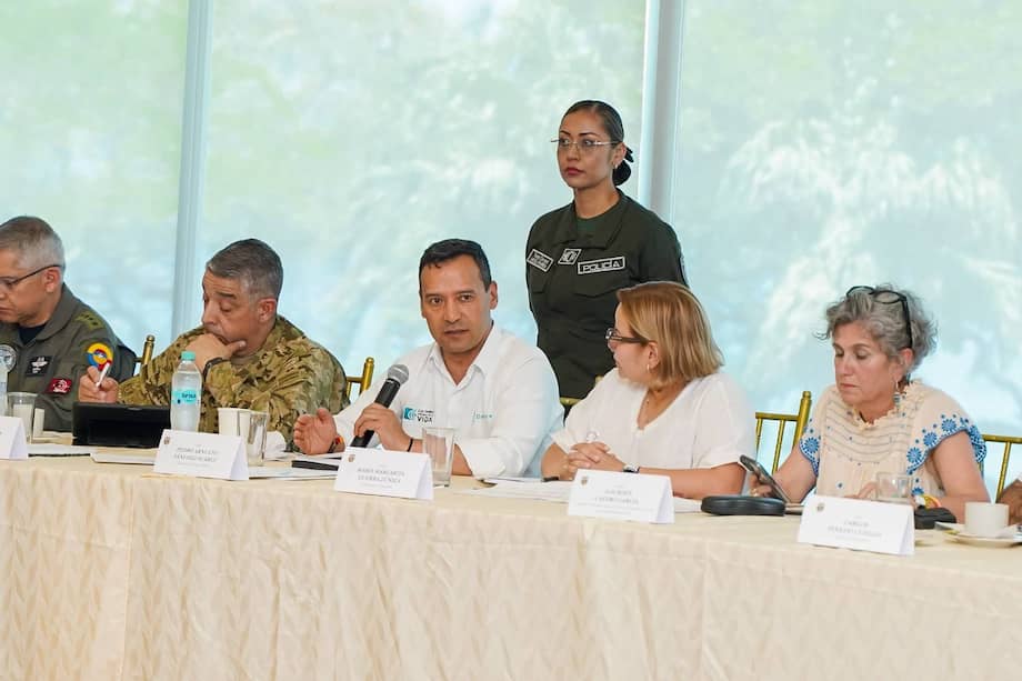 Ministro y gobernadora lideran el consejo de seguridad en Santa Marta.