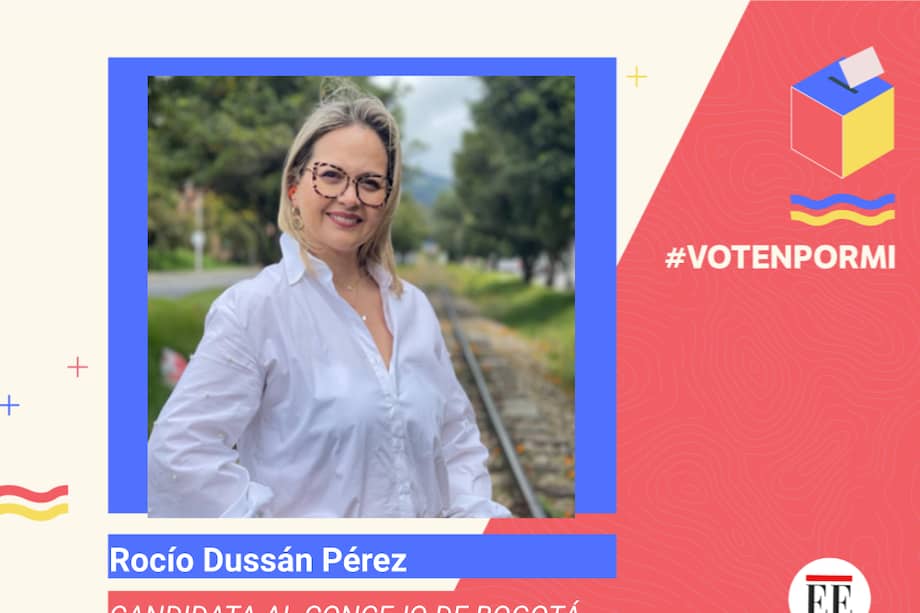 Rocío Dussán Pérez, candidata al Concejo de Bogotá.