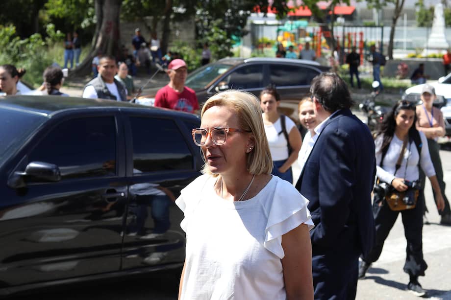 La hija del líder opositor Edmundo González Urrutia, Mariana González .