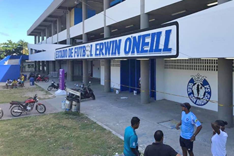 Estadio Erwin O'neill de la isla de San Andrés. / Cortesía El Isleño.com