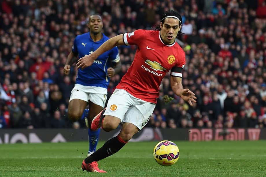 Falcao García delantero del Manchester United. Foto: AFP
