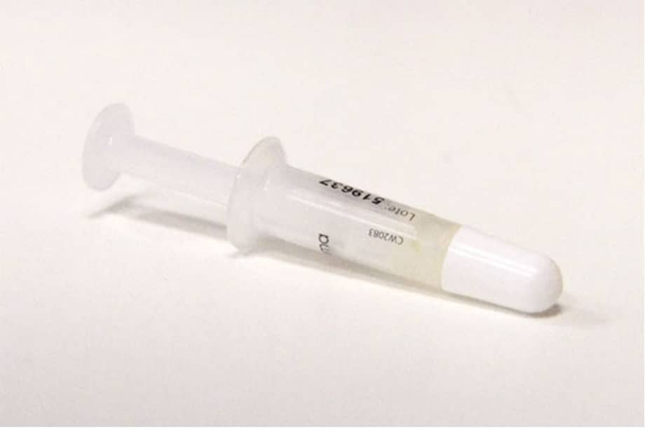 Así se ve una ampolla de Apostradilo. En Europa, la caja con dos ampollas tiene un costo de $49 euros (alrededor de $150.000 colombianos). / Instituto Urología y Medicina Sexual en Zaragoza