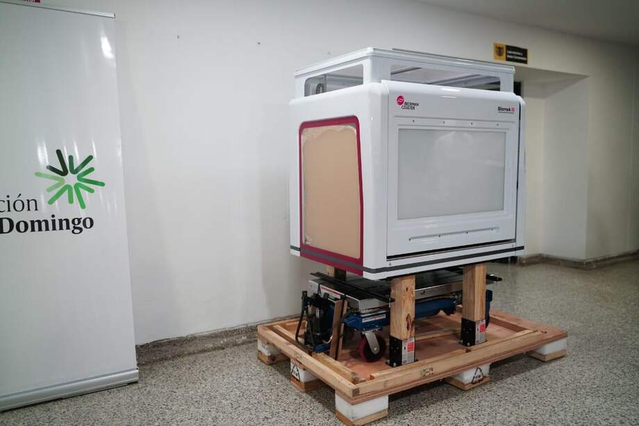 Maquina entregada por la Fundación Santo Domingo