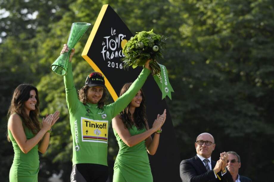 Peter Sagan cinco veces maillot verde en el Tour de Francia. Foto: AFP