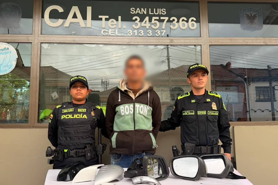 Hombre capturado en el barrio Galerías con varias autopartes robadas a vehículos de la zona.