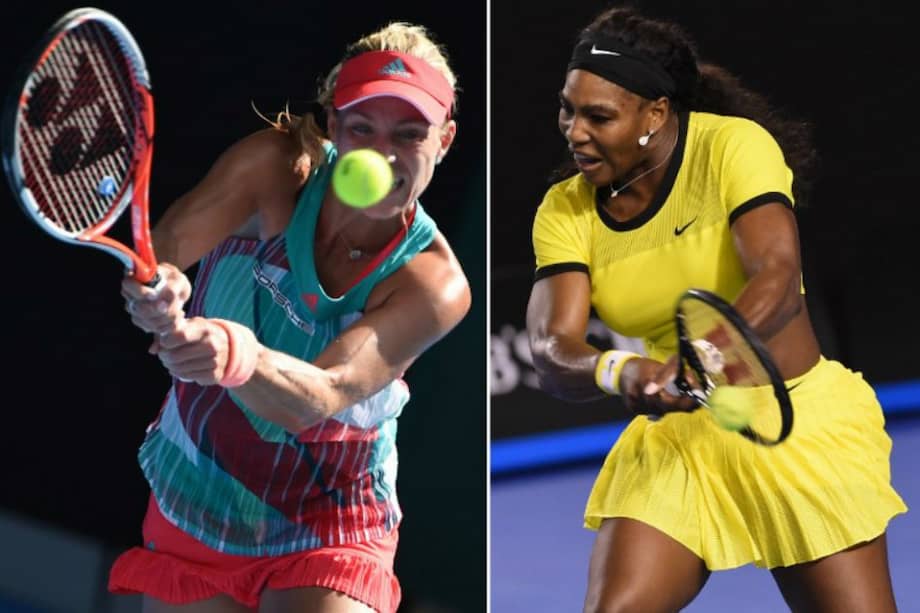 Angelique Kerber y Serena Williams jugarán la final del Abierto de Australia. / AFP