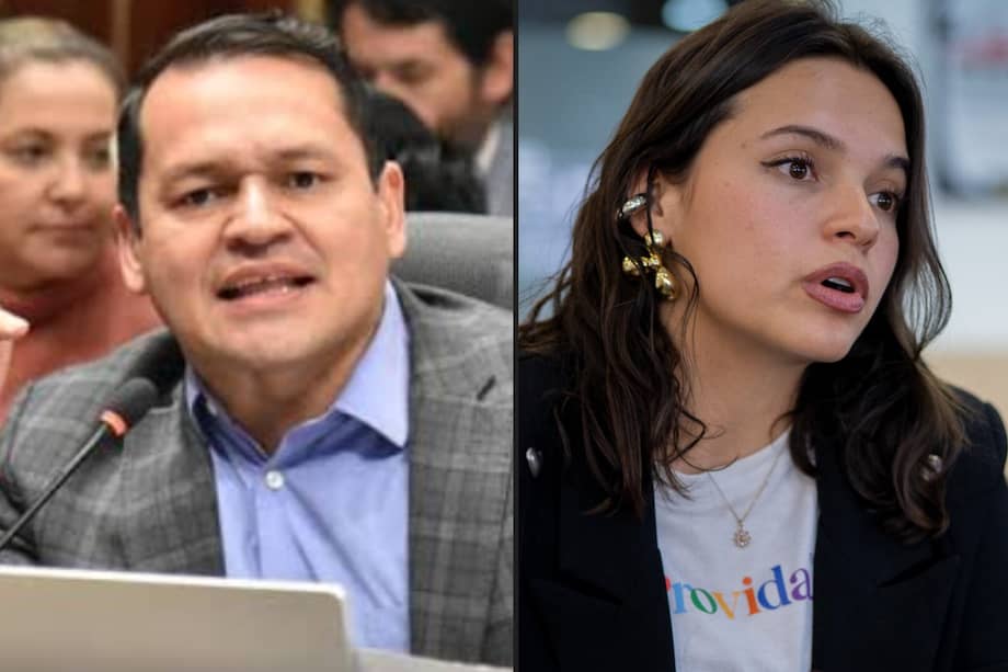 Senador Alejandro Ocampo y representante Carol Borda.
