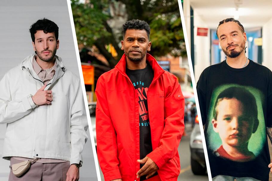 Sebastián Yatra, Tostao y J Balvin.