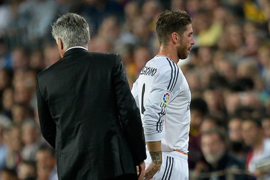 Sergio Ramos fue sustituido por el técnico del Real Madrid.