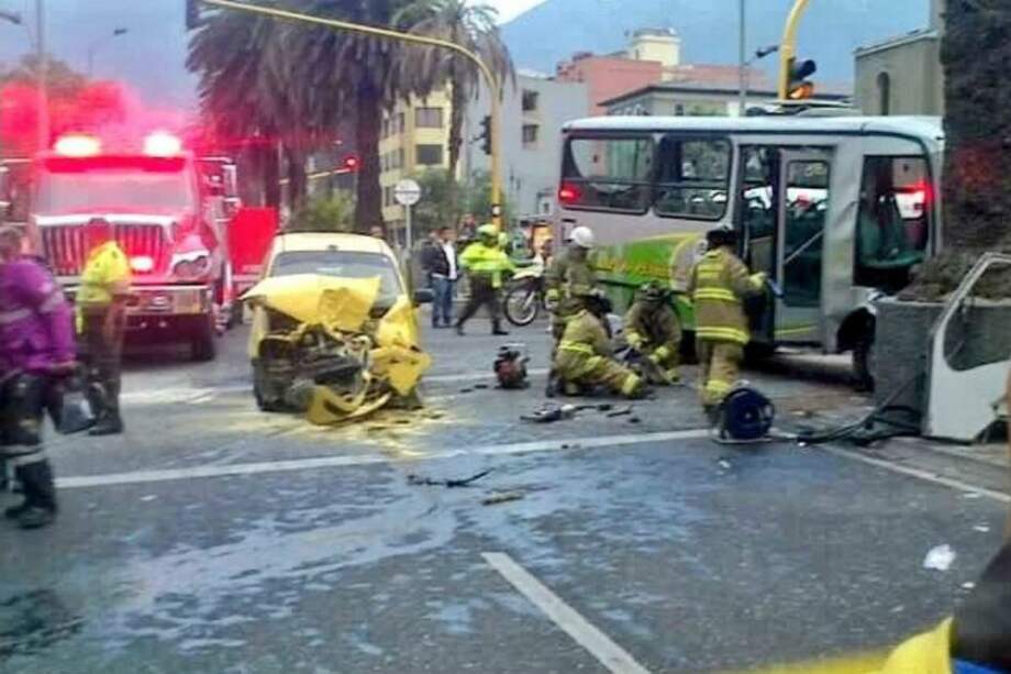 Accidente de tránsito en Bogotá deja 15 heridos