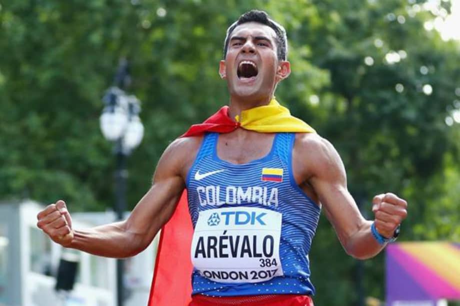 Arévalo fue medalla de oro en la marcha atlética de 20 kilómetros del Campeonato Mundial de Atletismo de 2017 en Londres.