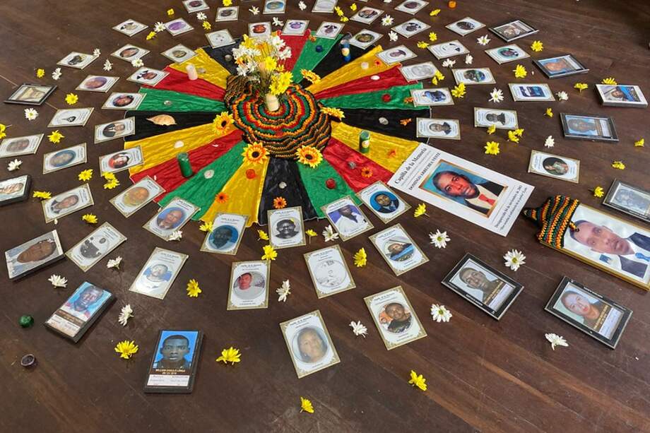 En la visita a Buenaventura, representantes de organizaciones afrocolombianas e indígenas de los de Chocó, Cauca, Valle y Nariño se reunieron con el Consejo de Seguridad, algunos de ellos son familiares de víctimas de desaparición forzada.