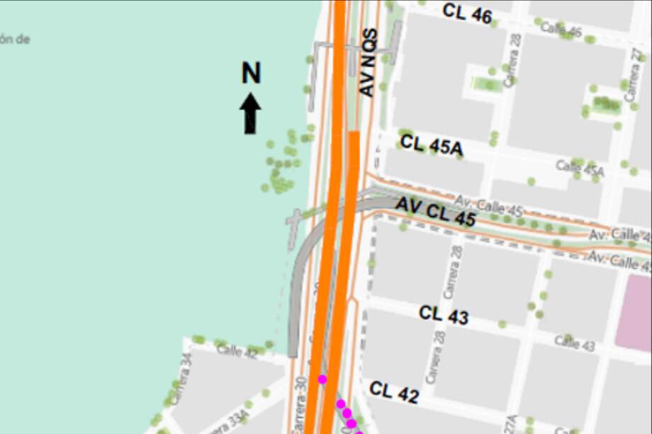 ¡Ojo! Cerrarán calzada exclusiva de TM en la Av. NQS entre calle 40A y calle 46.