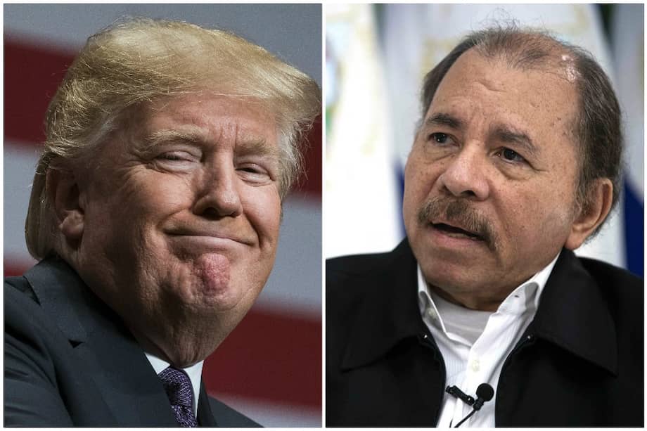 Donald Trump, presidente de Estados Unidos y Daniel Ortega, presidente de Nicaragua. / AFP / EFE