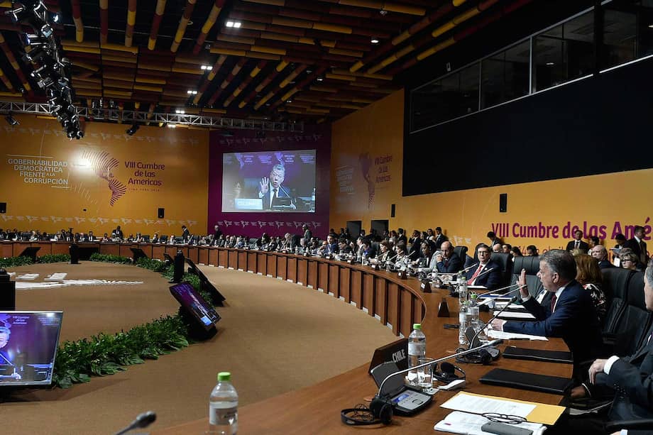 El presidente Santos en su intervención ante la Cumbre de las Américas. / SIG