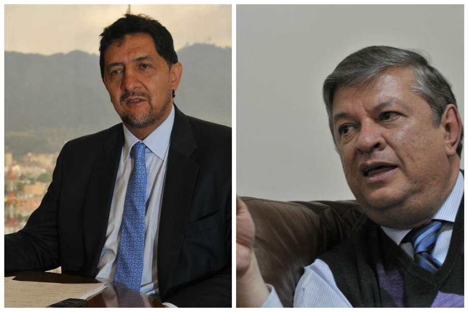 Diego Ardila Medina, contralor de Bogotá, y Jaime Ardila Barrera, auditor general de la República. / Archivo