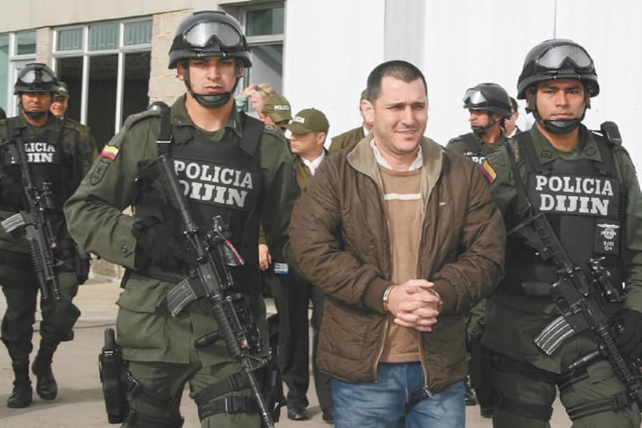 Hébert Veloza García, alias “H.H.”, en su captura en 2007. / Archivo El Espectador