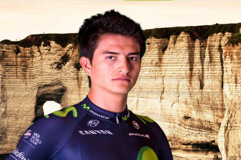 Winner Anacona, ciclista colombiano compañero de equipo de Nairo Quintana. / Movistar Team