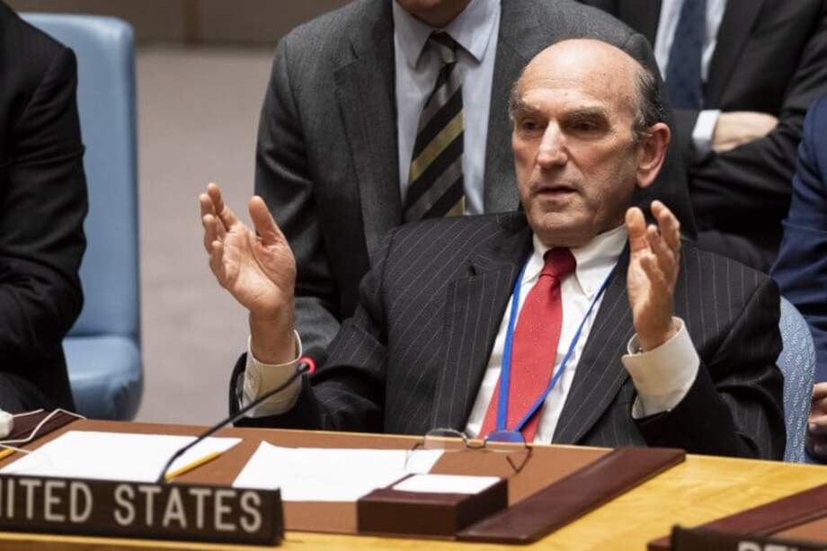 Elliot Abrams, enviado especial de Donald Trump a Venezuela, en Naciones Unidas. / AFP