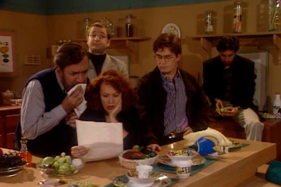 Gustavo Angarita, Jeniffer Steffens, Luis Mesa, Nicolás Montero y Luis Fernando Hoyos en 'Hombres'