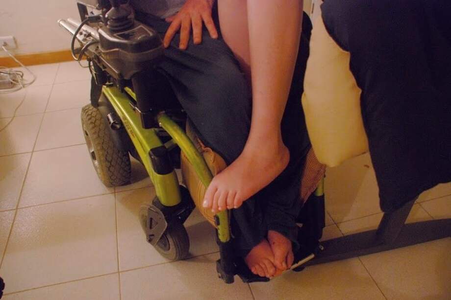 Vero y Guille, en su apartamento en Caracas.