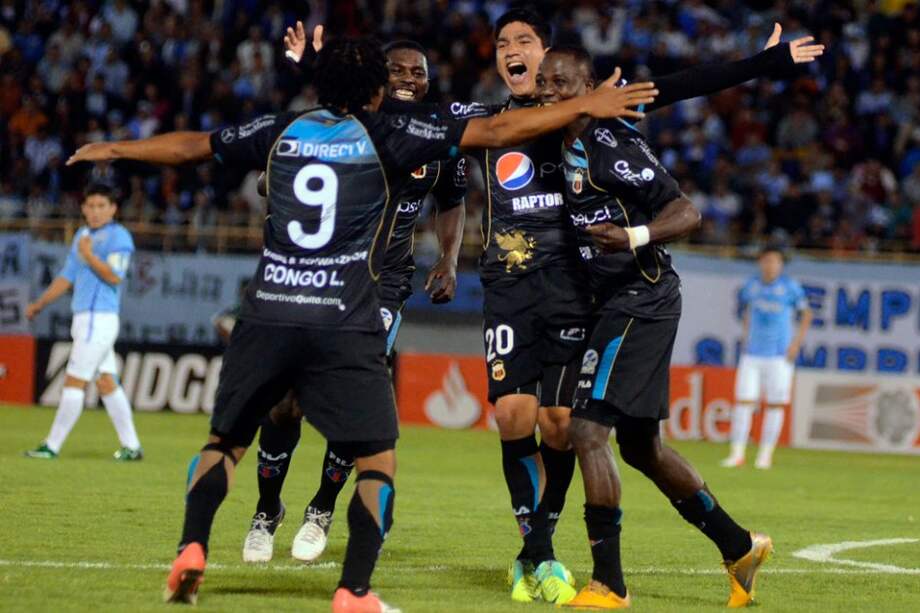Con victoria a domicilio Deportivo Quito clasificó a octavos de final de Copa Sudamericana. / AFP