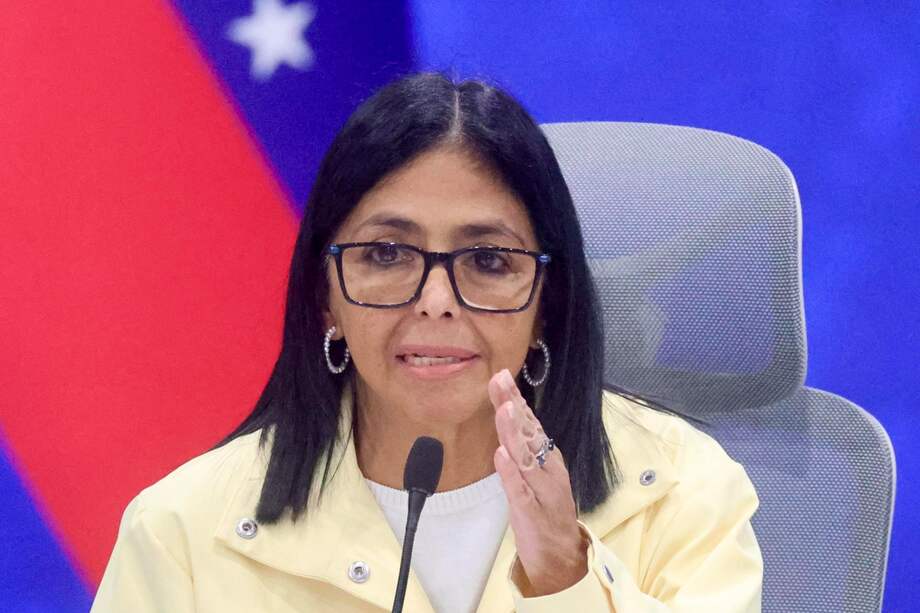La líder del régimen chavista, Delcy Rodríguez.