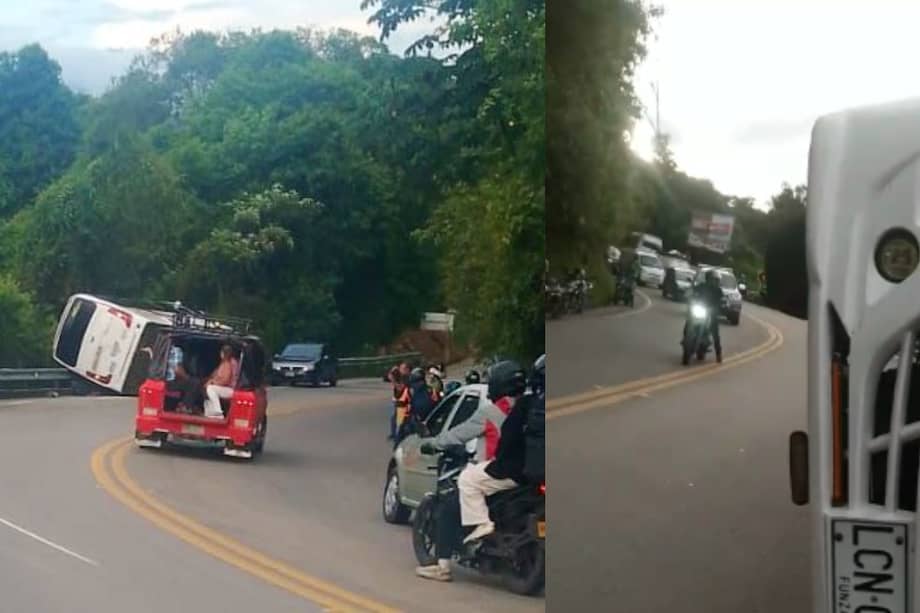 El accidente se registró en la vía que conduce de La Mesa a la Gran Vía.