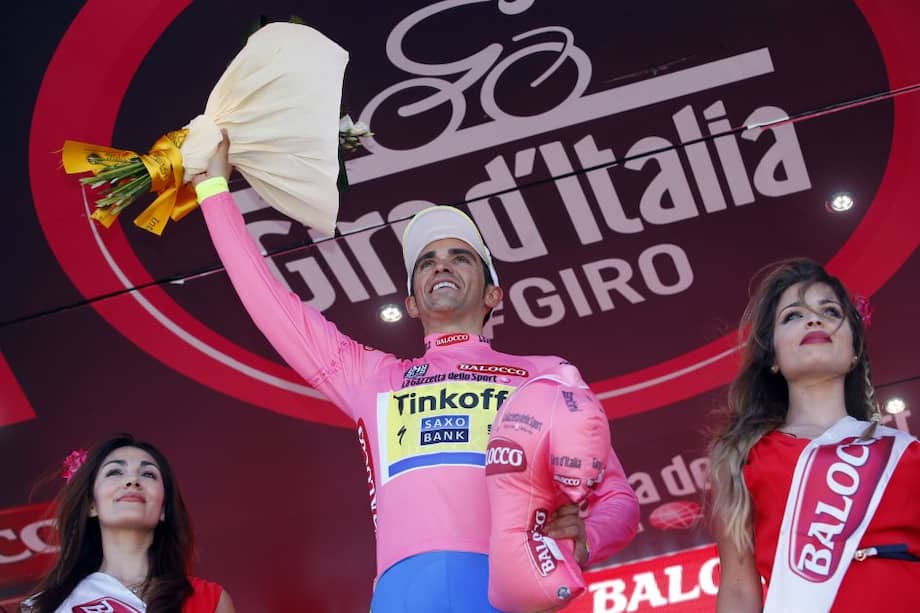 Alberto Contador amplió su ventaja en el Giro de Italia. Foto: AFP