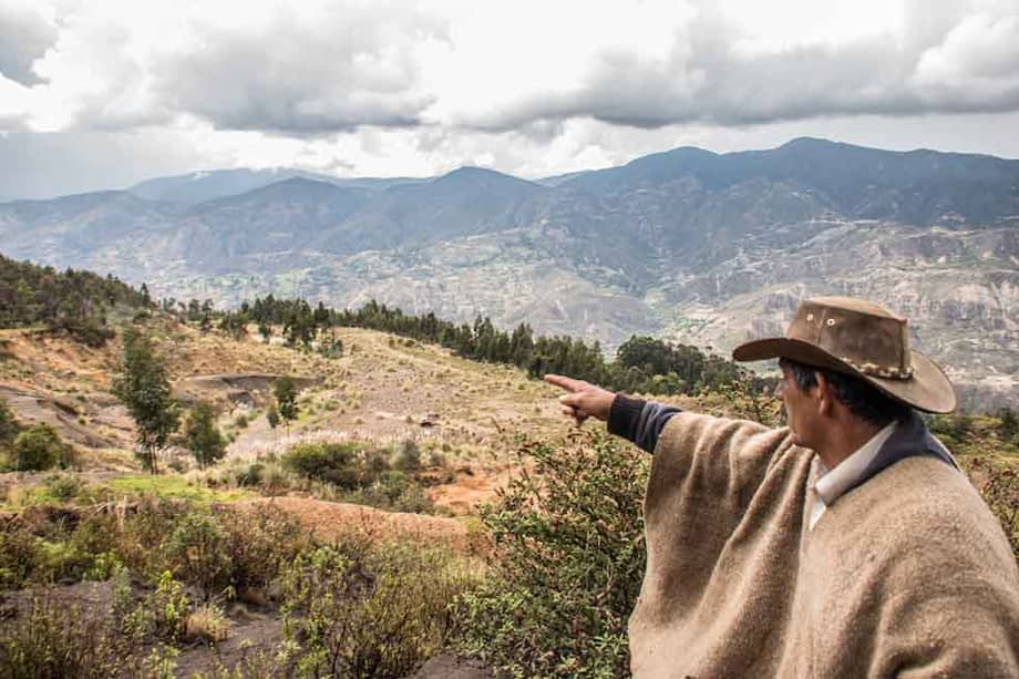 ‘El Banco’ es una mina de hierro a cielo abierto a 2.900 metros sobre el nivel del mar, sus actividades fueron suspendidas desde 2002. / Lucas Rodríguez - Boyacá