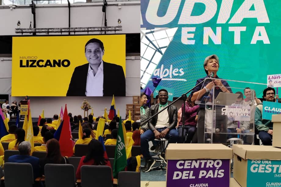 Presentaciones oficiales de la inscripción de firmas para las candidaturas de Mauricio Lizcano y Claudia López, en la Registraduría Nacional.