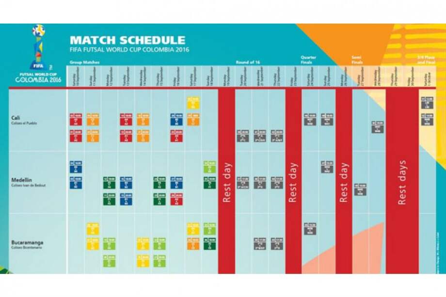 El calendario fue revelado por la Fifa. Foto: FIFA.com