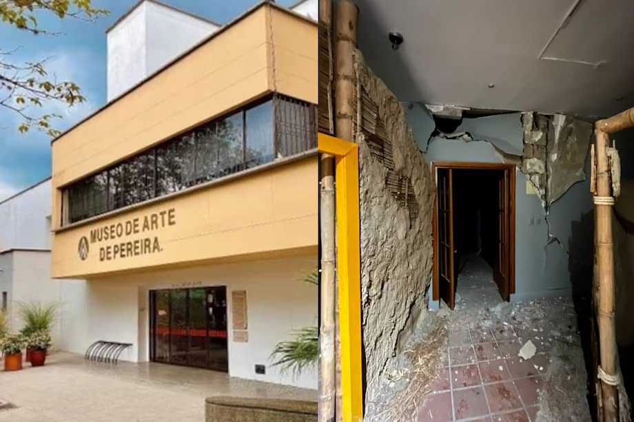 El Museo de Arte de Pereira estaba cerrado el día del terremoto y 36 obras pudieron ser salvadas.