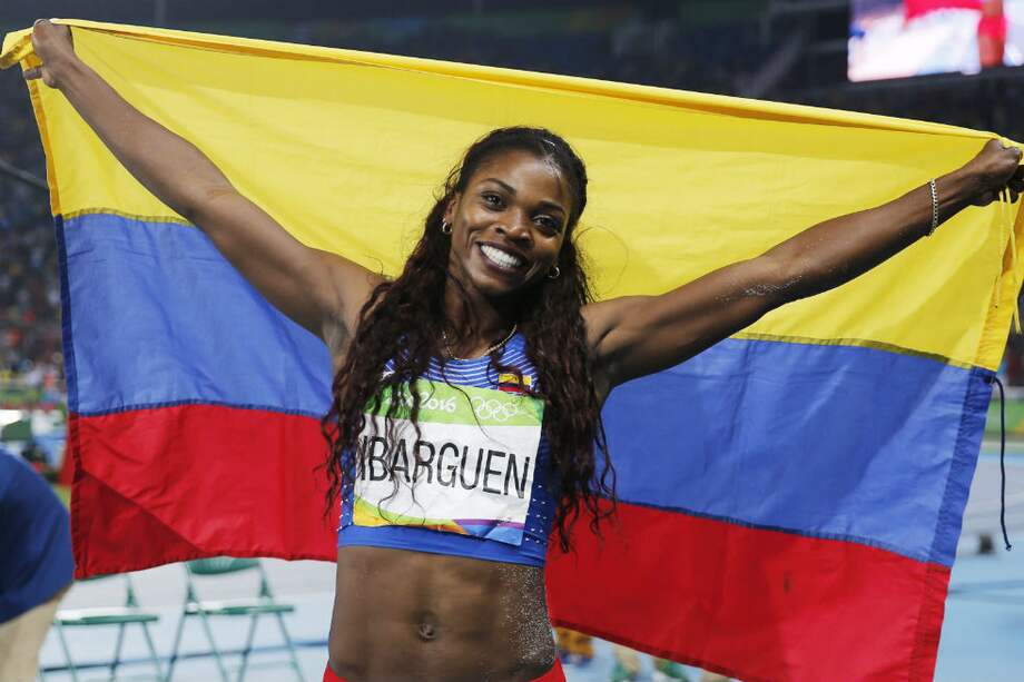 Caterine Ibargüen, atleta colombiana. / AFP