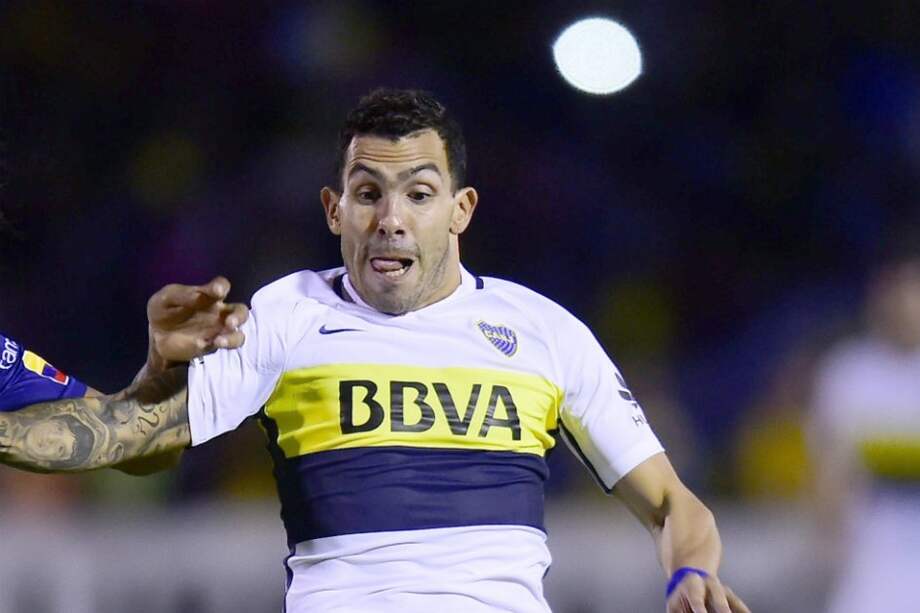 Carlos Tévez, delantero argentino de Boca Juniors. / AFP