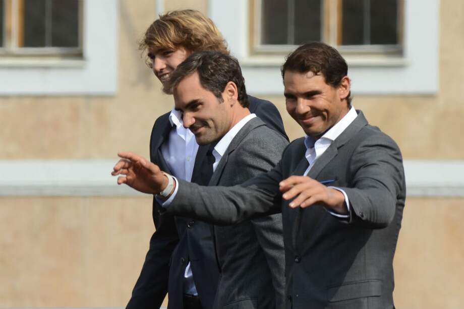 Roger Federer y Rafael Nadal compartirán equipo en la Laver Cup. / AFP